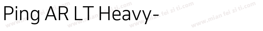 Ping AR LT Heavy字体转换